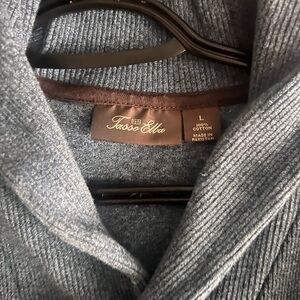 Tasso Elba Charcoal Knit Pullover